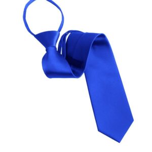 Royal Blue Zipper Tie